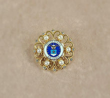 Load image into Gallery viewer, United States Air Force Gold Pearl Brooch