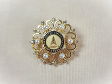Load image into Gallery viewer, United States Space Force Gold Pearl Brooch