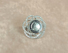 Load image into Gallery viewer, United States Space Force Silver Rhinestone Brooch
