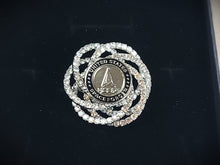 Load image into Gallery viewer, United States Space Force Silver Rhinestone Brooch