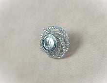 Load image into Gallery viewer, United States Space Force Silver Rhinestone Brooch