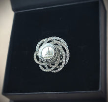 Load image into Gallery viewer, United States Space Force Silver Rhinestone Brooch