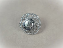 Load image into Gallery viewer, United States Space Force Silver Rhinestone Brooch