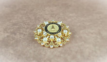 Load image into Gallery viewer, United States Space Force Gold Pearl Brooch
