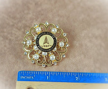Load image into Gallery viewer, United States Space Force Gold Pearl Brooch
